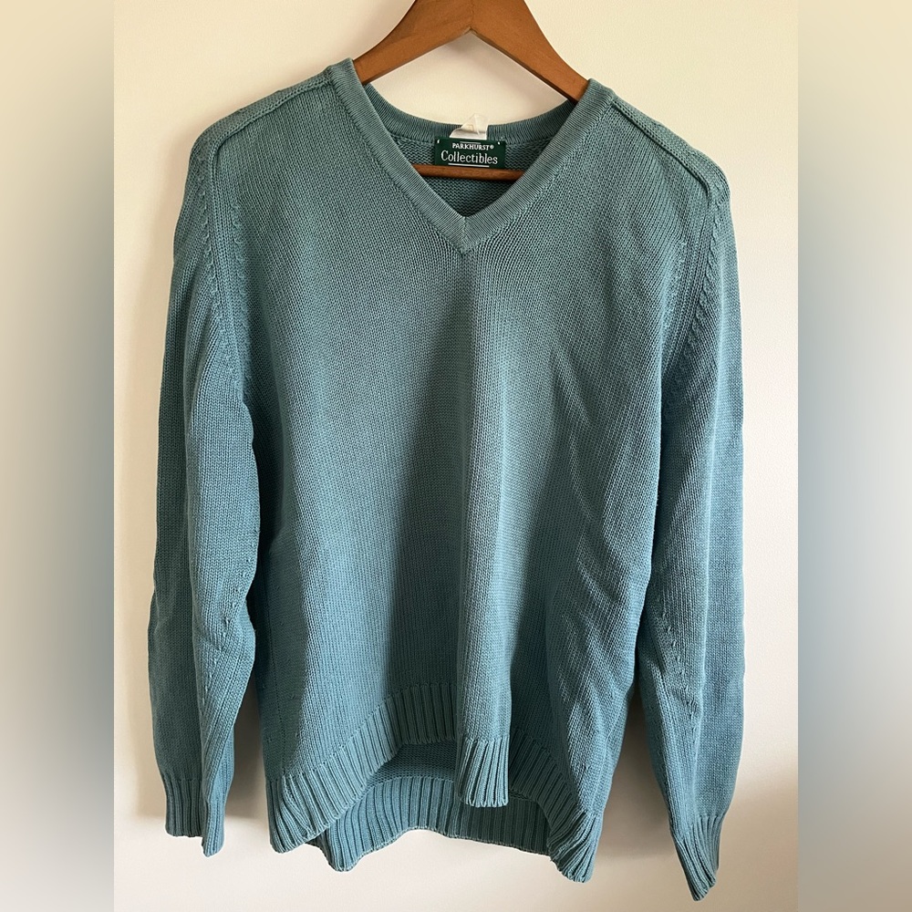 Greenish blue sweater